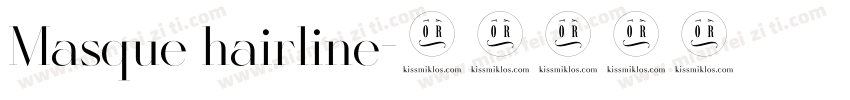 Masque hairline字体转换